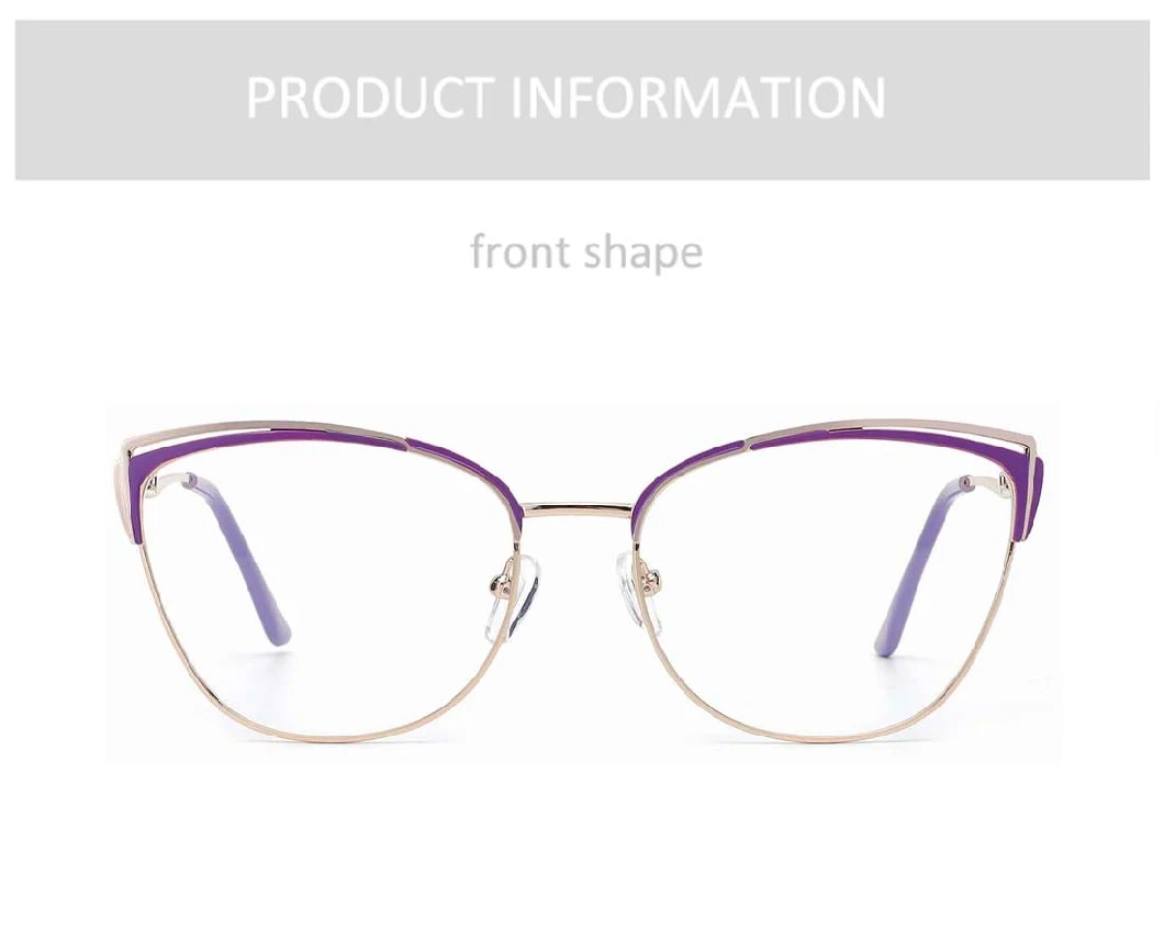 Gd Best Hot Selling Cat Eye Glasses Fashion Metal Optical Frames Women New Design Cateye Wholesale Trendy